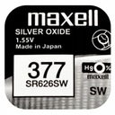 Strieborná batéria Maxell 377 SR626SW 626 G4 - 1ks