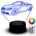 LED NOČNÁ LAMPA BMW E93 CONVERTIBLE COUPE MPOWER AUTO NÁZOV VOZIDLA PRE FANÚŠIKA 3D
