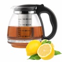 Sklenený džbán 2000ML S INTENDER 18/10 na kávu Čaj Bylinky MONTESSIMO