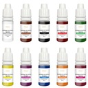 Tekutý migrujúci farbiaci pigment na mydlo Základná sada mydla 10x10ml
