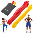 SADA 2 CVIČNÝCH ODPOROVÝCH PÁSOV Tréningové PÁSY 1-16KG GYMTEK