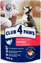 CLUB 4 PAWS mokré krmivo pre šteniatka - Morka v omáčke 24x100g
