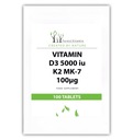 VITAMÍN D3 5000iu +K2 MK-7 100mcg 100t SILNÝ