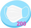 MASKA hygienická ochranná maska ​​3W POLSKA 200