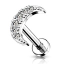 Labret - polmesiac 1,2/6 striebro