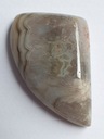 FUSIMA Achátový čipkovaný kabošon ~ 3,1x2,3 cm č. 17