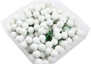SKLENENÉ GULIČKY S DRÔTOM 2cm 144 ks Arctic White