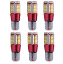 6x žiarovka T10 57SMD, silný CANBUS, studená biela LED