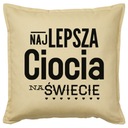 Vankúš NAJLEPŠIA TETA NA SVETE 50x50 darček