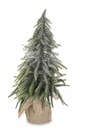 umelý vianočný stromček malý z juty, 36 cm, striebristý