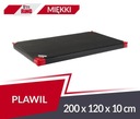 Gymnastický matrac 200x120x10cm PVC R60 - Čierny
