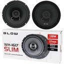 VÝKONNÉ DVOJPUSTNÉ REPRODUKTORY DO AUTO 120W 165mm SET, TENKÉ DRÁŽKY ZBERNICE