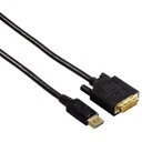 DisplayPort - DVI-D 24+1M/M FHD kábel 1,8m. HAMA