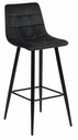 Taburetka, barová stolička TORE velur velvet black