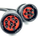 Diagnostický adaptér OBD2 na 6pin J1708 9pin J1939