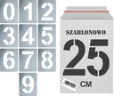 Opätovne použiteľné šablóny na maľovanie Numbers 25cm set