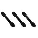 3x Obojstranná latexová bábka, čierna, súprava