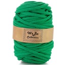 Bavlnená pletená šnúra Macrame, 9 mm, zelená