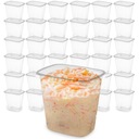 Obdĺžniková PP nádoba 500 ml s vrchnákom, 100 ks