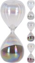 Dekorácia sklenené presýpacie hodiny 15 cm