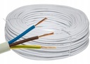 OMY kábel 3x1 okrúhly, biely, lankový OMY elektrokábel 3x1mm2 100m