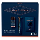 King C. Gillette set: zastrihávač + krém + uterák