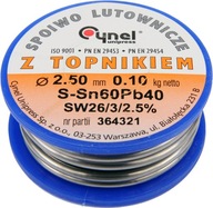 Cín Cynel 2,5 mm 100 g Cín Cynel 2,5 mm 100 g
