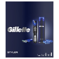 Gillette súprava gél + žiletkový zastrihávač na holenie