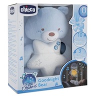 Plyšový medvedík Chicco pred spaním Modrý 91562