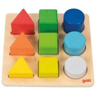 Geometrické Montessori puzzle tvary farieb