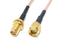 Konektorová zástrčka SMA - zásuvka RP-SMA - 50 cm pigtail Konektorová zástrčka SMA - zásuvka RP-SMA - 50 cm pigtail