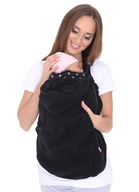 Flísový obal na šatky, nosiče, čierny/bodkovaný Flísový obal na šatky, nosiče, čierny/bodkovaný