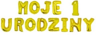 Listové balóny pre ročnú girlandu k mojim narodeninám Listové balóny pre ročnú girlandu k mojim narodeninám
