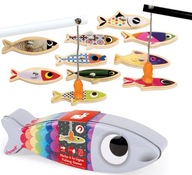 Hračky pre deti, darček Janod Magnetic Fishing Game Sardinky