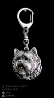 Kľúčenka Cairn Terrier Postriebrená kľúčenka Kľúčenka Cairn Terrier Postriebrená kľúčenka