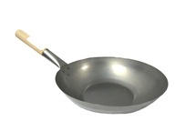 Wok z uhlíkovej ocele 35 cm - ploché dno