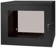 RACKOVÁ skriňa 19" 9U 450mm ČIERNA Sklenené dvierka RACKOVÁ skriňa 19" 9U 450mm ČIERNA Sklenené dvierka