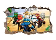 Nálepka na stenu plagátu LEGO NINJAGO! 3D XL! Nálepka na stenu plagátu LEGO NINJAGO! 3D XL!