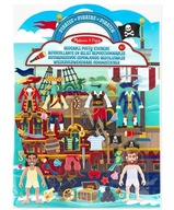 Opakovane použiteľné 3D vypuklé nálepky Pirates Melissa Opakovane použiteľné 3D vypuklé nálepky Pirates Melissa