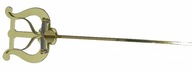 Univerzálna RMB lýra, veľká, 2, mosadzná, 19 cm dlhá