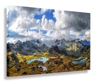 OBRAZ HORY ÚDOLÍ RYBNÍK OBRAZY NA PLÁTNO 60x40 OBRAZ HORY ÚDOLÍ RYBNÍK OBRAZY NA PLÁTNO 60x40
