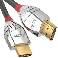 HDMI 2.0 kábel LINDY Standard M/M 10m sivý/cromo HDMI 2.0 kábel LINDY Standard M/M 10m sivý/cromo
