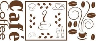 Nálepka do kuchyne podložka - Káva 5 Nálepka do kuchyne podložka - Káva 5