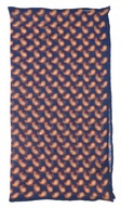 Námornícka modrá vreckovka 100% modal - paisley vzor E95