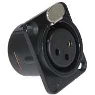 NC3FDLBAG1 XLR 3pin panelová zásuvka Neutrik NC3FDLBAG1 XLR 3pin panelová zásuvka Neutrik