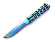 Dúhový motýľový nôž 497 dúhový motýľ balisong Dúhový motýľový nôž 497 dúhový motýľ balisong