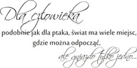Nápis na nálepke na stenu citát -Pre muža...107 Nápis na nálepke na stenu citát -Pre muža...107