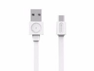 allocacoc USB kábel microUSB Flat - biely 1,5 m allocacoc USB kábel microUSB Flat - biely 1,5 m