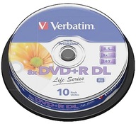 VERBATIM LIFE DVD+R DL 8,5GB TLAČITEĽNÉ 10ks VERBATIM LIFE DVD+R DL 8,5GB TLAČITEĽNÉ 10ks