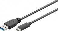 Kábel USB-C-USB-A 3.0 - čierny, 1m. Kábel USB-C-USB-A 3.0 - čierny, 1m.